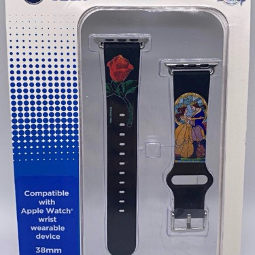 Disney Black and Red Floral Watch Band